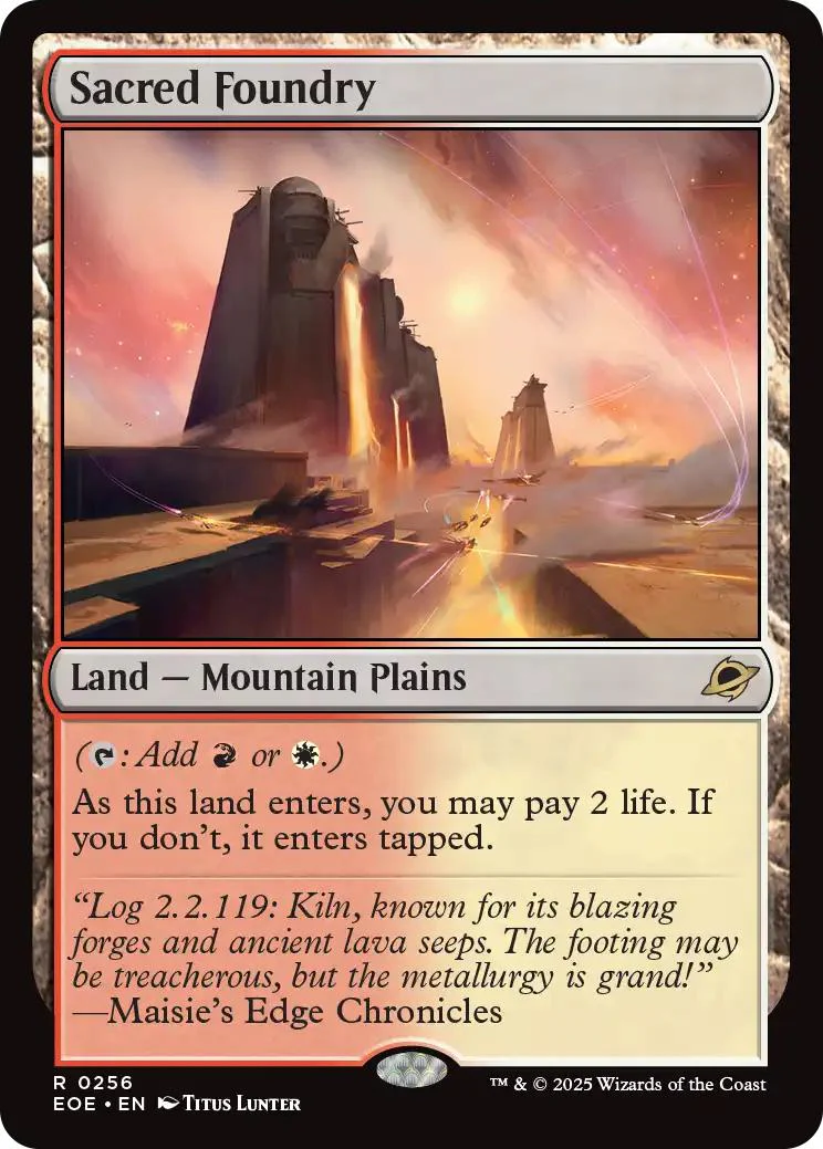 Sacred Foundry [256] [Edge of Eternities] [Non-Foil]