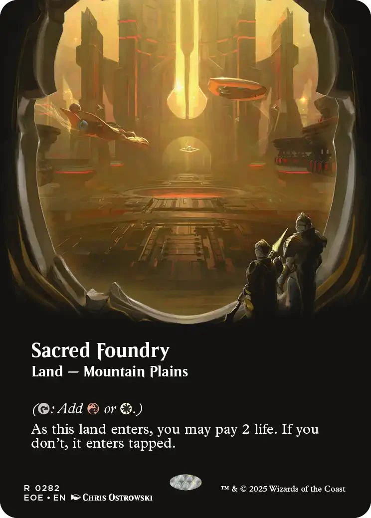 Sacred Foundry [282] [Borderless] [Viewport] [Edge of Eternities] [Non-Foil]