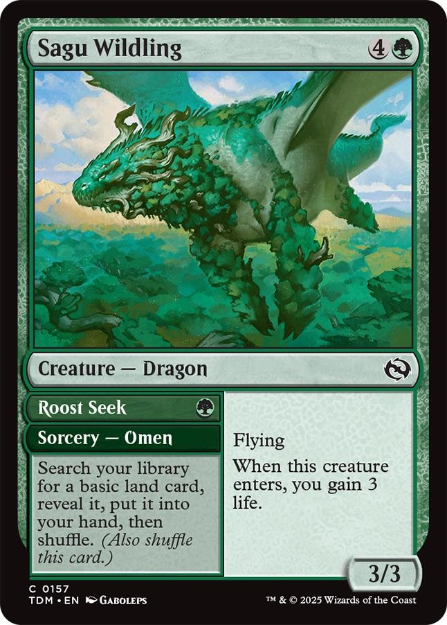 Sagu Wildling // Roost Seek [157] [Tarkir: Dragonstorm] [Non-Foil]
