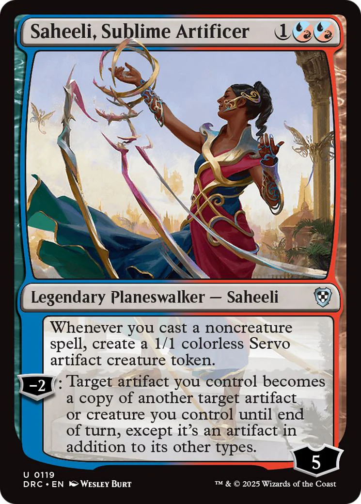 Saheeli, Sublime Artificer [119] [Aetherdrift: Commander] [Non-Foil]