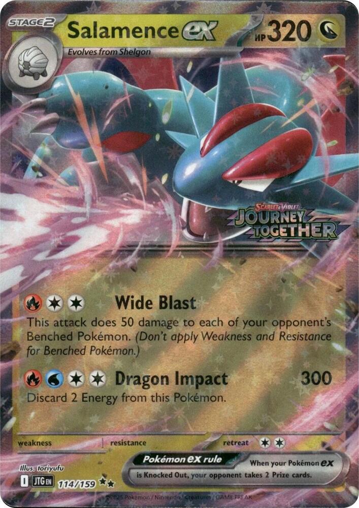 Salamence ex - 114/159 - Promo [Journey Together Stamp] [sv09msp-114] [Holo]