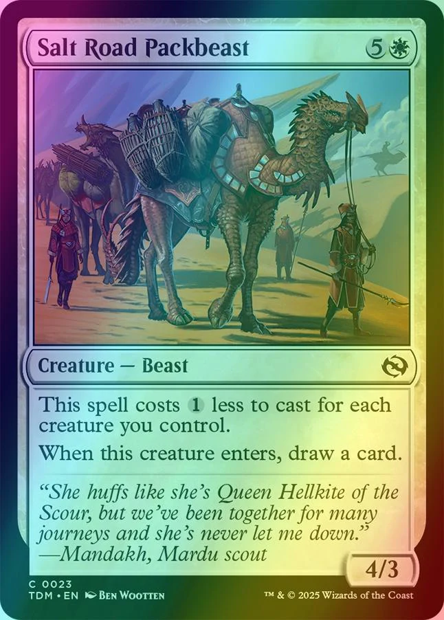 Salt Road Packbeast [23] [Tarkir: Dragonstorm] [Foil]