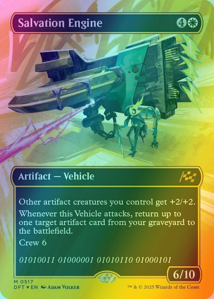 Salvation Engine [517] [Borderless] [Revved Up] [Aetherdrift] [First-place Foil]