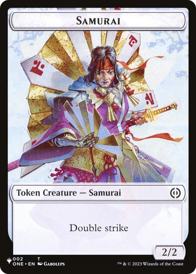 Clue Token (40) // Samurai Token (02) [CMM/ONE Set Symbol] [The List] [Non-Foil] - Image 2