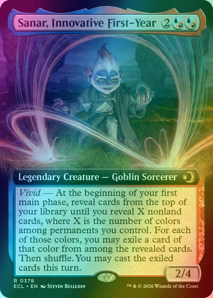 Sanar, Innovative First-Year [378] [Extended Art] [Lorwyn Eclipsed] [Foil]