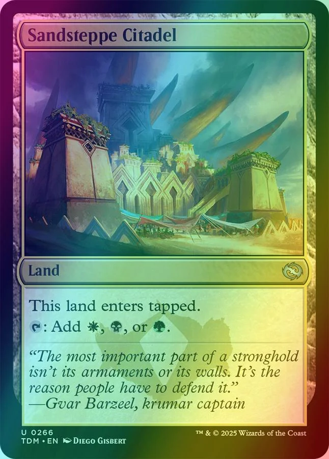 Sandsteppe Citadel [266] [Tarkir: Dragonstorm] [Foil]
