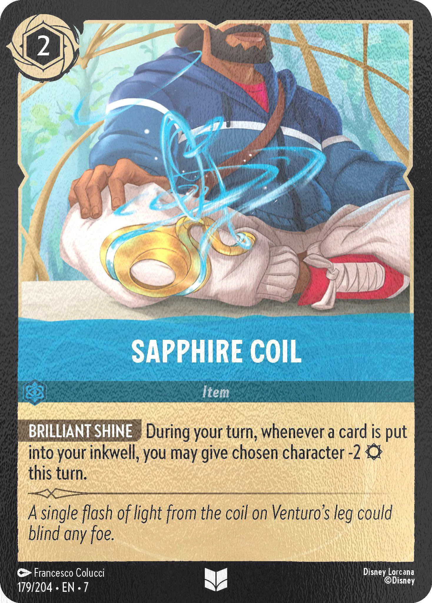 Sapphire Coil - 179/204 [Archazia's Island] [Cold Foil]