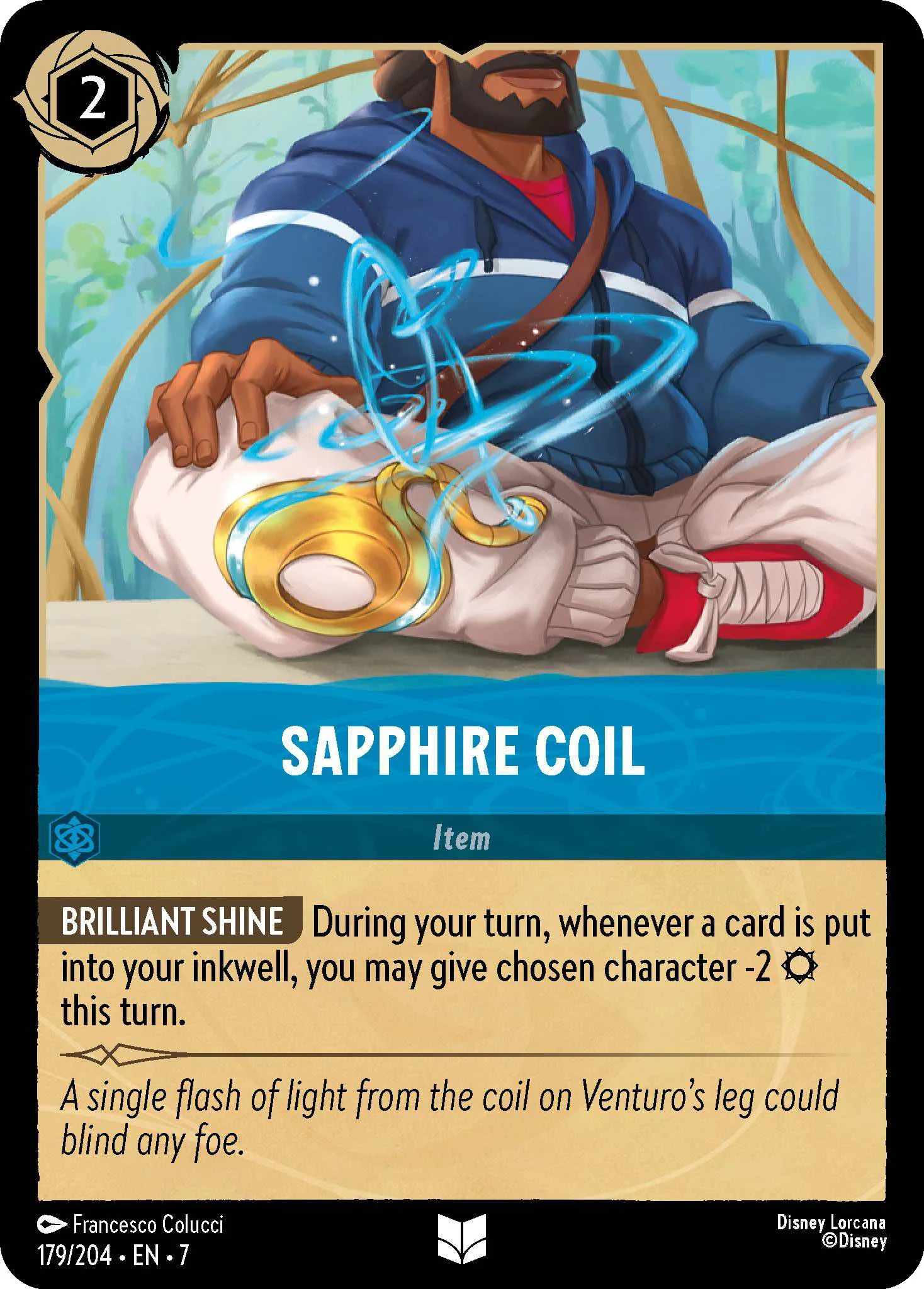 Sapphire Coil - 179/204 [Archazia's Island] [Non-Foil]