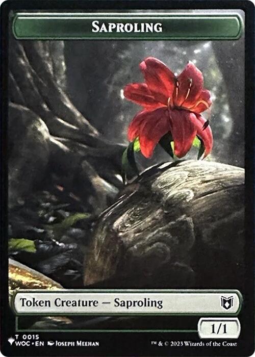 Ape Token (10) // Saproling Token (15) [TSR/WOC Set Symbol] [The List: Tokens] [Non-Foil] - Image 2