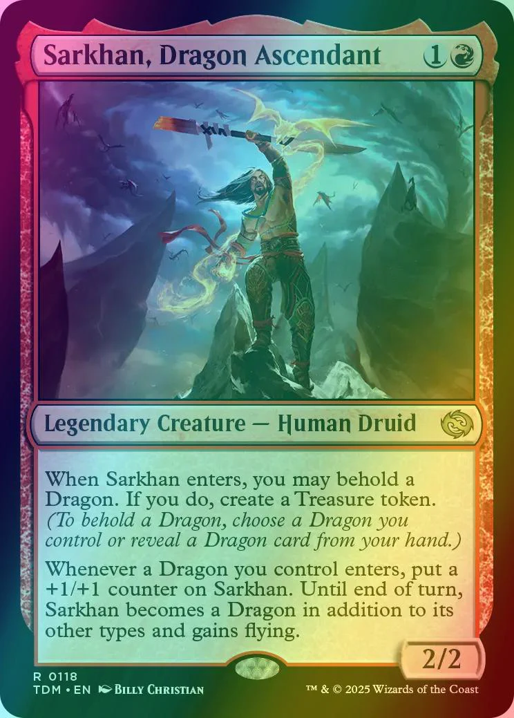 Sarkhan, Dragon Ascendant [118] [Tarkir: Dragonstorm] [Foil]