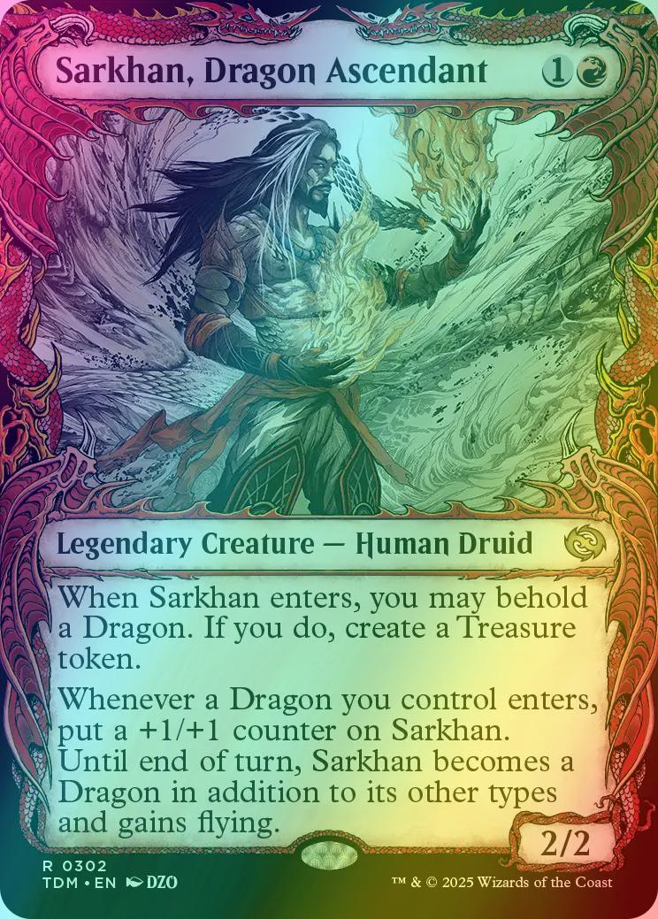 Sarkhan, Dragon Ascendant [302] [Draconic Frame Showcase] [Tarkir: Dragonstorm] [Foil]