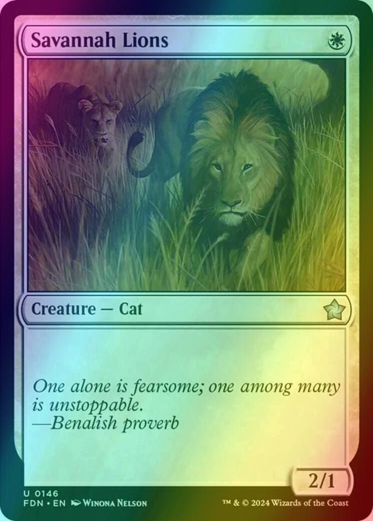 Savannah Lions [146] [Foundations] [Foil]