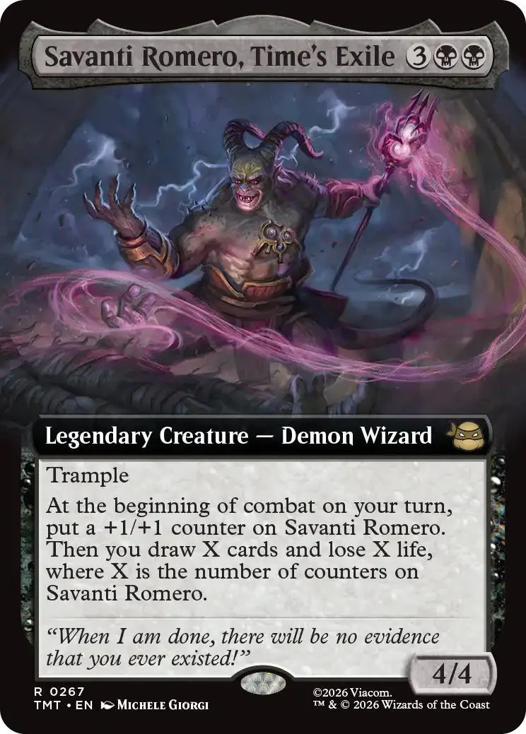 Savanti Romero, Time's Exile [267] [Extended Art] [Teenage Mutant Ninja Turtles] [Non-Foil]