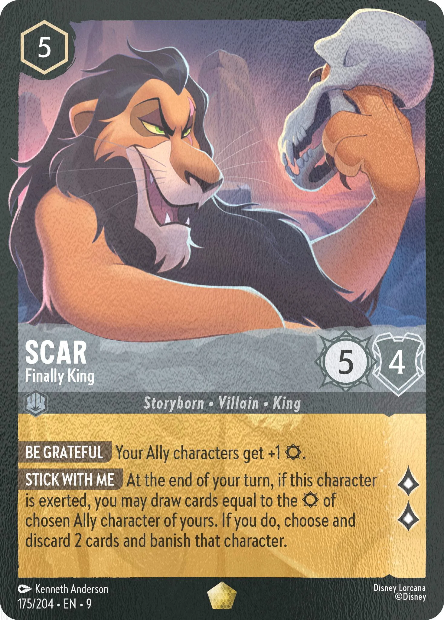 Scar - Finally King - 175/204 [Fabled] [Cold Foil]