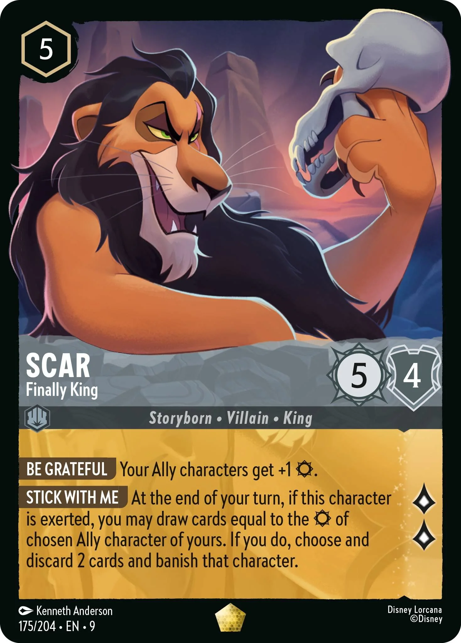 Scar - Finally King - 175/204 [Fabled] [Non-Foil]