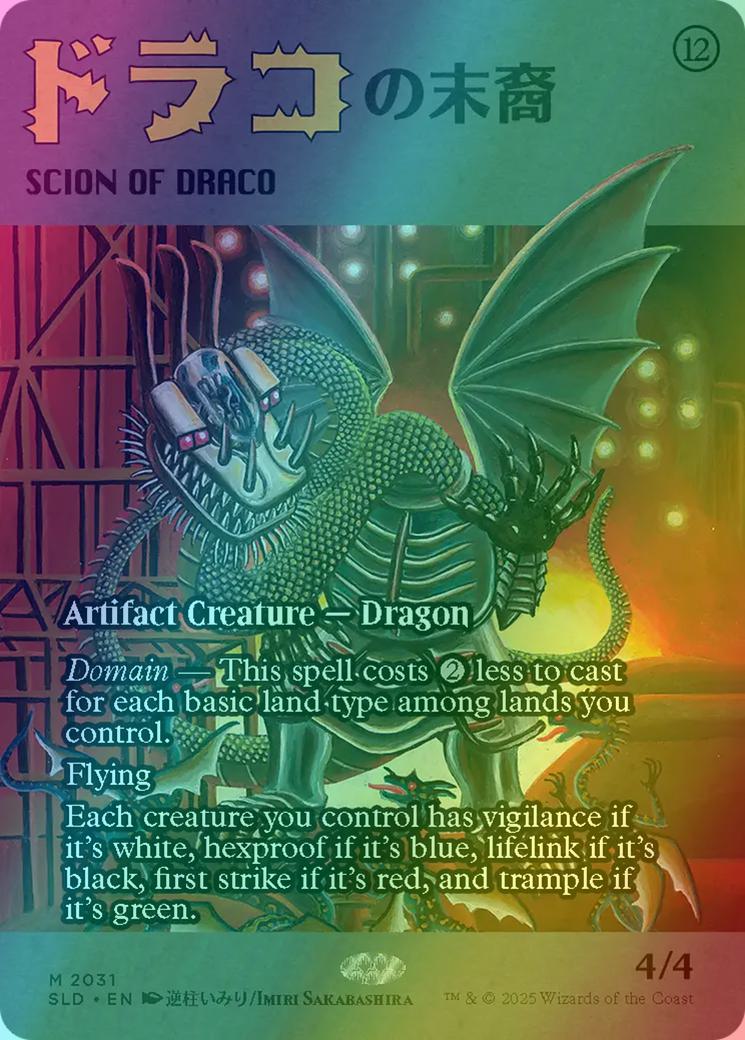 Scion of Draco [2031] [Borderless] [Imiri Sakabashira] [Secret Lair Drop] [Foil]