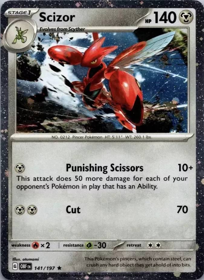 Scizor - 141/197 - Promo [Meddling Sparks Premium Collection] [sv03msp-141] [Cosmos Holo]