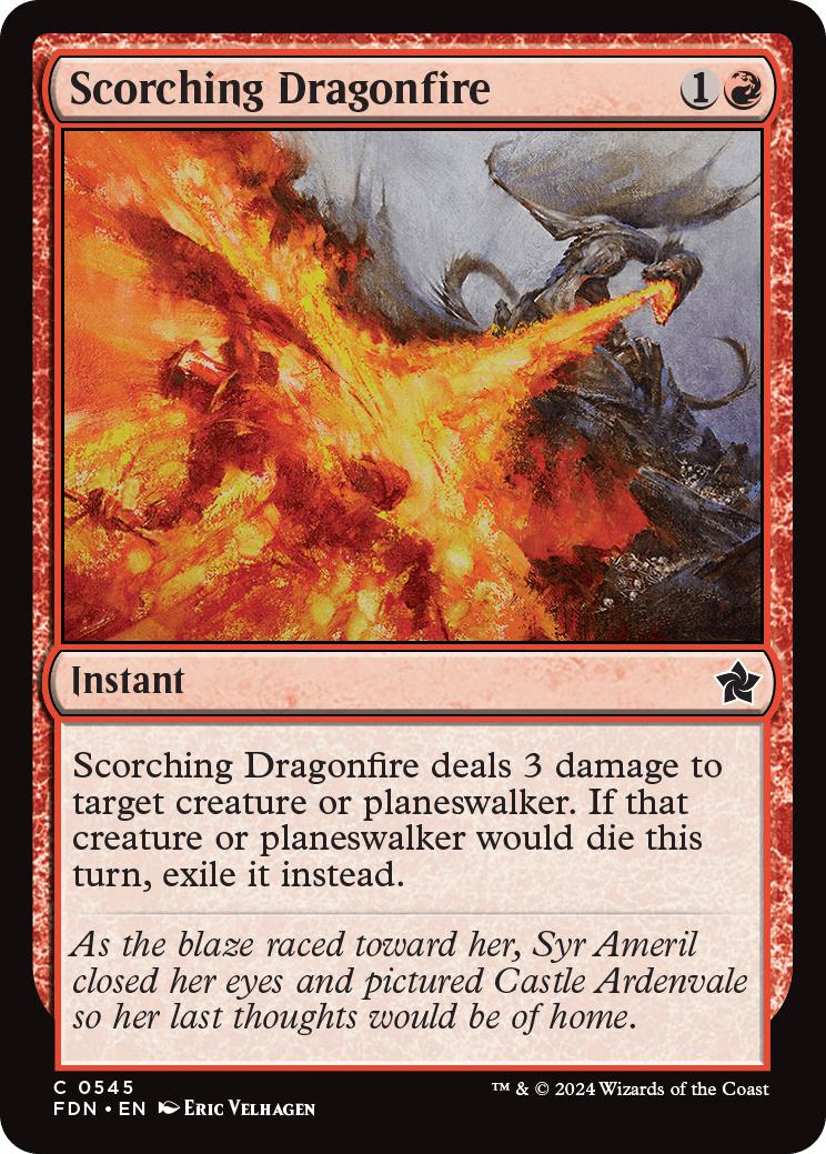 Scorching Dragonfire [545] [Foundations] [Non-Foil]