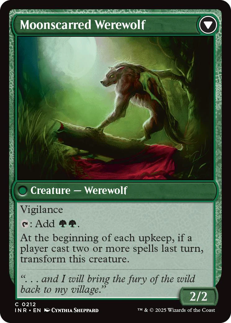 Scorned Villager // Moonscarred Werewolf [212] [Innistrad Remastered] [Non-Foil] - Image 2