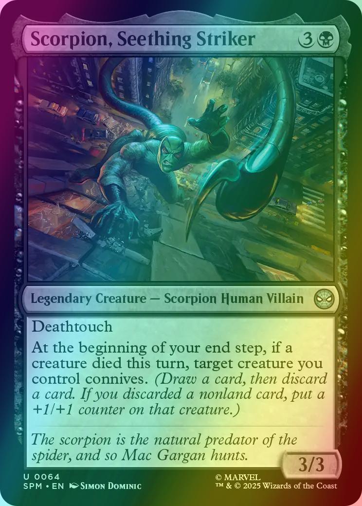 Scorpion, Seething Striker [64] [Marvel's Spider-Man] [Foil]