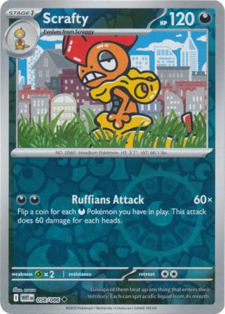 Scrafty - 058/086 - Uncommon [sv105w-058] [Reverse Holo]