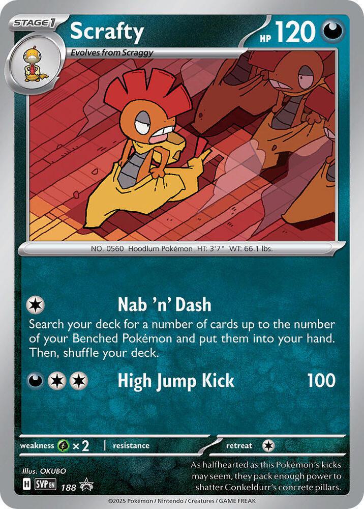 Scrafty - 188 - Promo [svp-188] [Cosmos Holo]