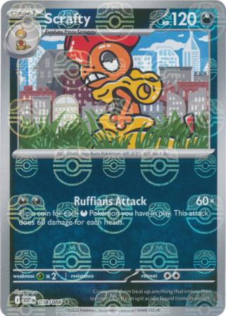 Scrafty - Master Ball Pattern - 058/086 - Uncommon [sv105w-058] [Reverse Holo]