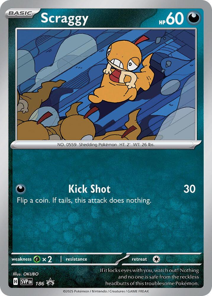Scraggy - 186 - Promo [svp-186] [Cosmos Holo]