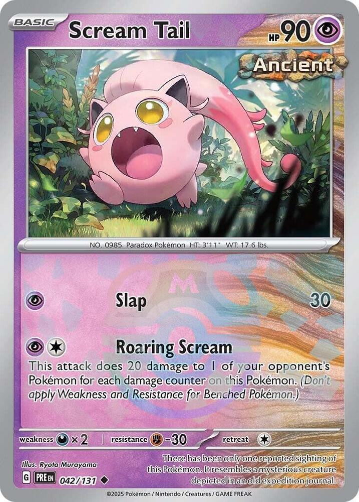 Scream Tail - Master Ball Pattern - 042/131 - Uncommon [sv085-042] [Reverse Holo]