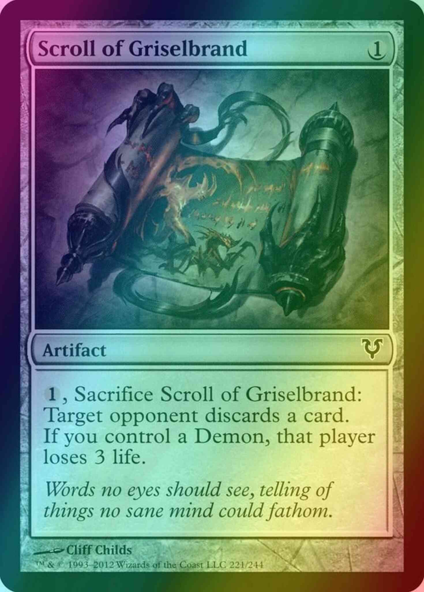 Scroll of Griselbrand [221] [Avacyn Restored] [Foil]