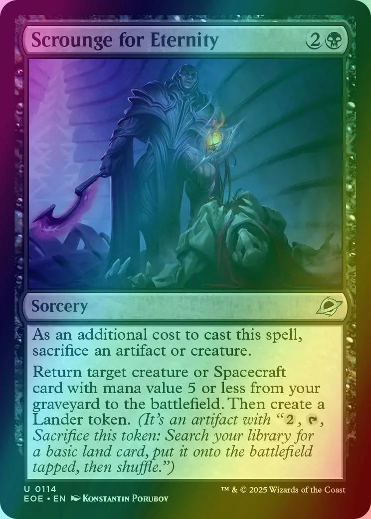 Scrounge for Eternity [114] [Edge of Eternities] [Foil]