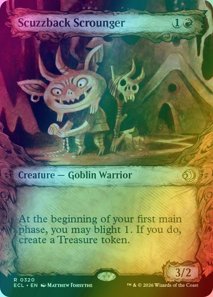 Scuzzback Scrounger [320] [Fable Frame] [Lorwyn Eclipsed] [Foil]