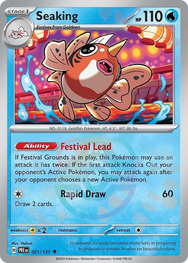 Seaking - Master Ball Pattern - 021/131 - Uncommon [sv085-021] [Reverse Holo]
