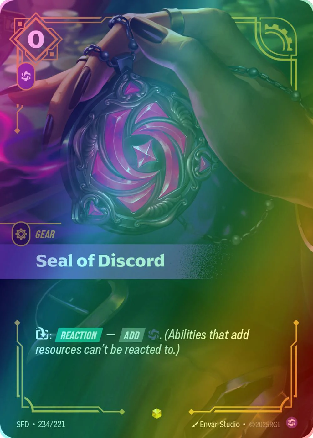 Seal of Discord (Overnumbered) - 234/221 [Spiritforged] [Foil]