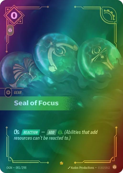 Seal of Focus - 081/298 [Origins] [Foil]
