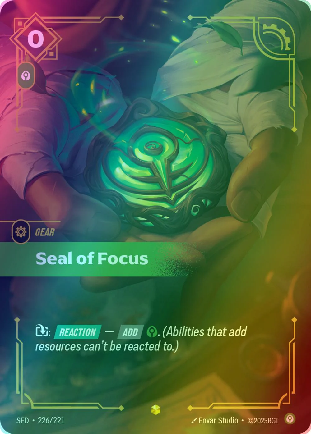 Seal of Focus (Overnumbered) - 226/221 [Spiritforged] [Foil]