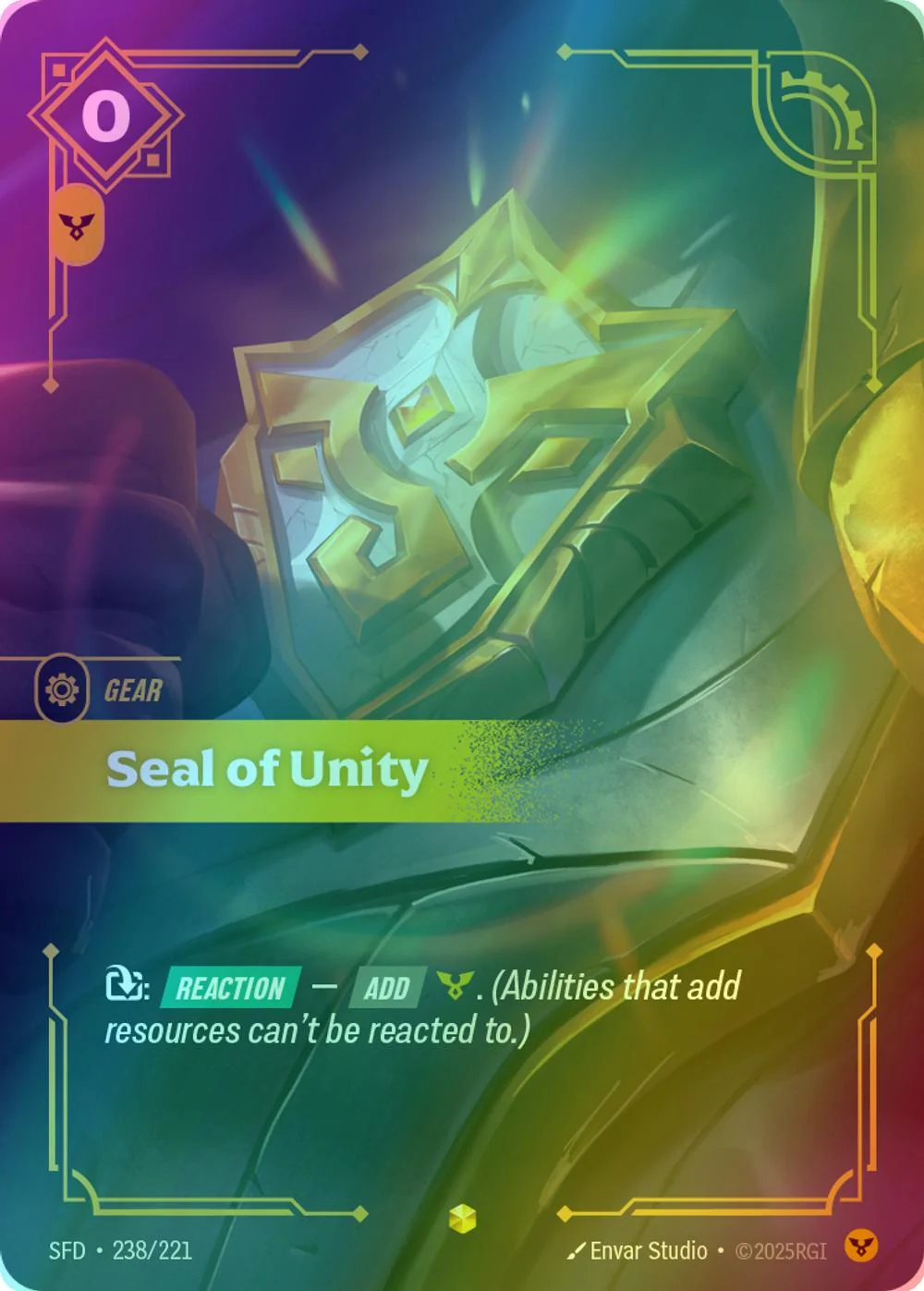 Seal of Unity (Overnumbered) - 238/221 [Spiritforged] [Foil]