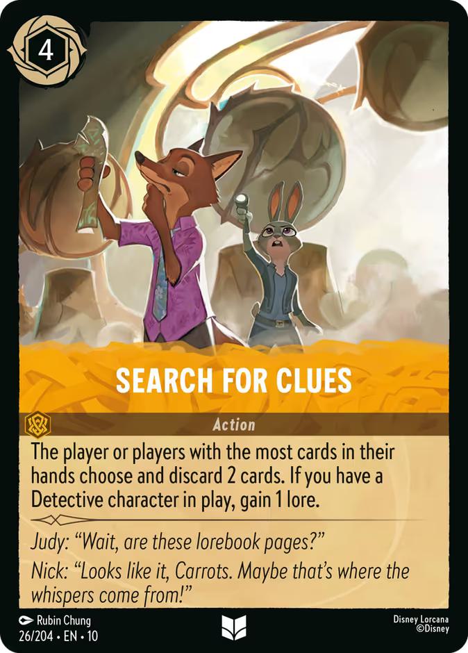 Search For Clues - 26/204 [Whispers in the Well] [Non-Foil]