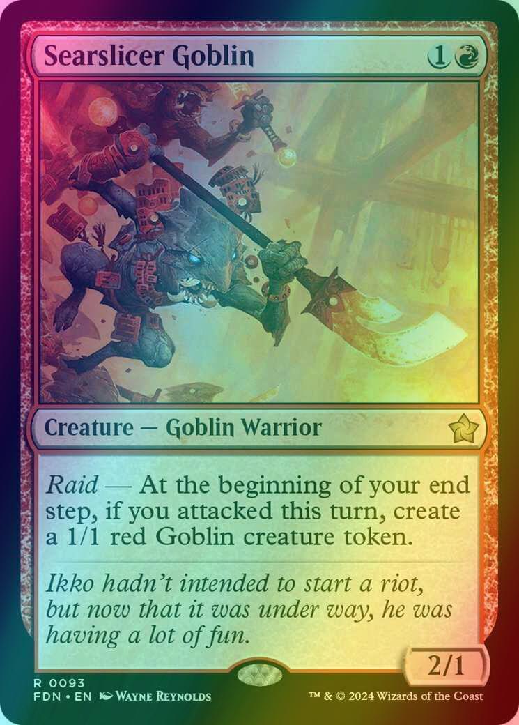 Searslicer Goblin [93] [Foundations] [Foil]