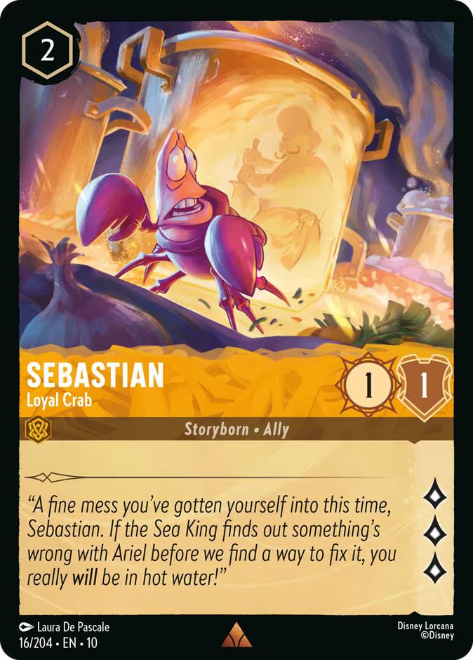 Sebastian - Loyal Crab - 16/204 [Whispers in the Well] [Non-Foil]