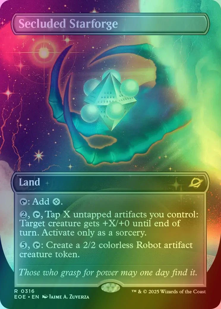 Secluded Starforge [316] [Borderless] [Surreal Space] [Edge of Eternities] [Foil]