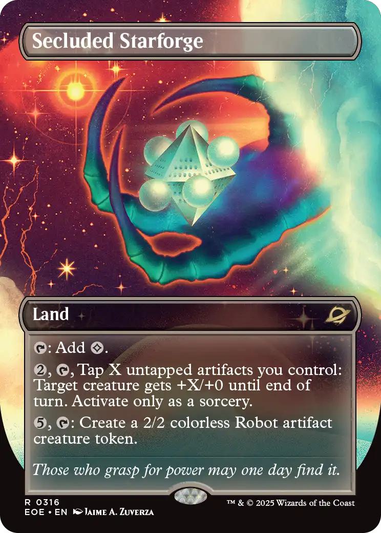 Secluded Starforge [316] [Borderless] [Surreal Space] [Edge of Eternities] [Non-Foil]