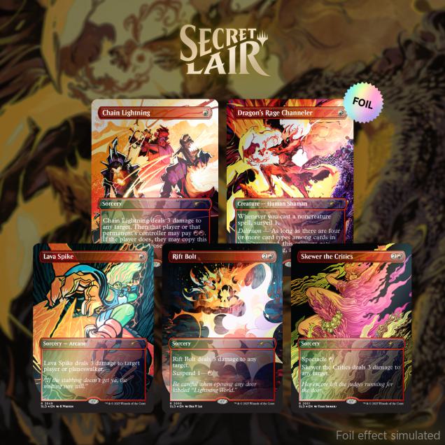 Secret Lair Drop Series - EVERYTHING IS ON FIRE - Foil Edition