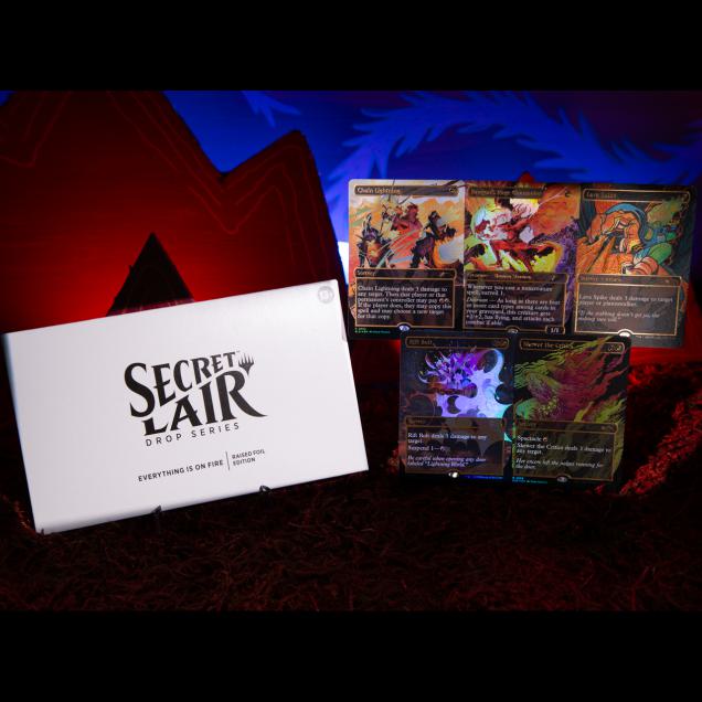 Secret Lair Drop Series - EVERYTHING IS ON FIRE - Raised Foil Edition