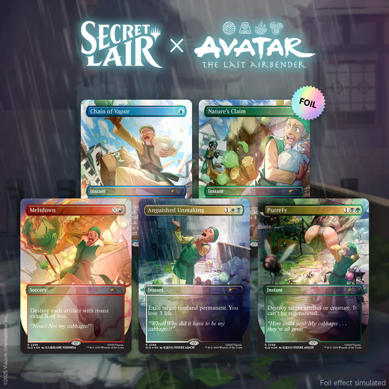 Secret Lair Drop Series - Secret Lair x Avatar: The Last Airbender | My Cabbages! Foil Edition - Foil Edition