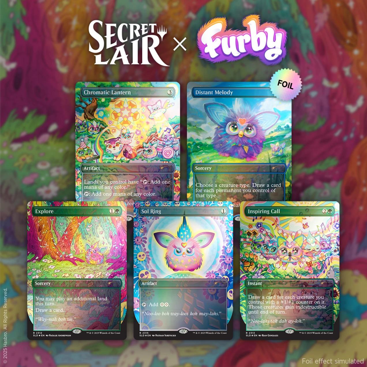Secret Lair Drop Series - Secret Lair x Furby: Doo-ay Noo-lah - Rainbow Foil Edition