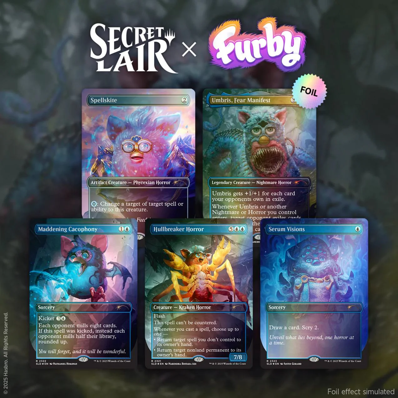 Secret Lair Drop Series - Secret Lair x Furby: The Oddbodies - Rainbow Foil Edition