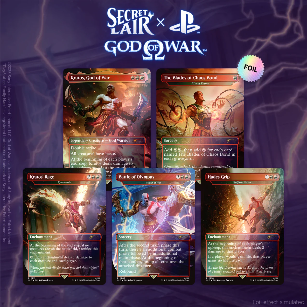 Secret Lair Drop Series - Secret Lair x God of War: Greek - Rainbow Foil Edition