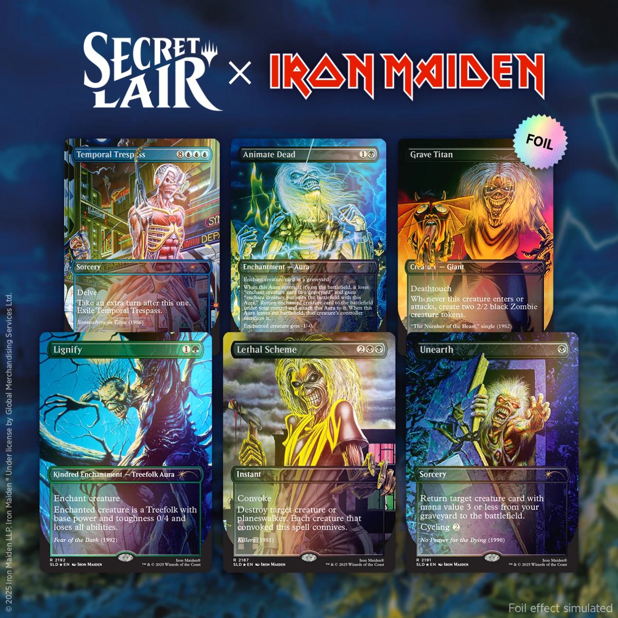 Secret Lair Drop Series - Secret Lair x Iron Maiden: Album Art - Rainbow Foil Edition