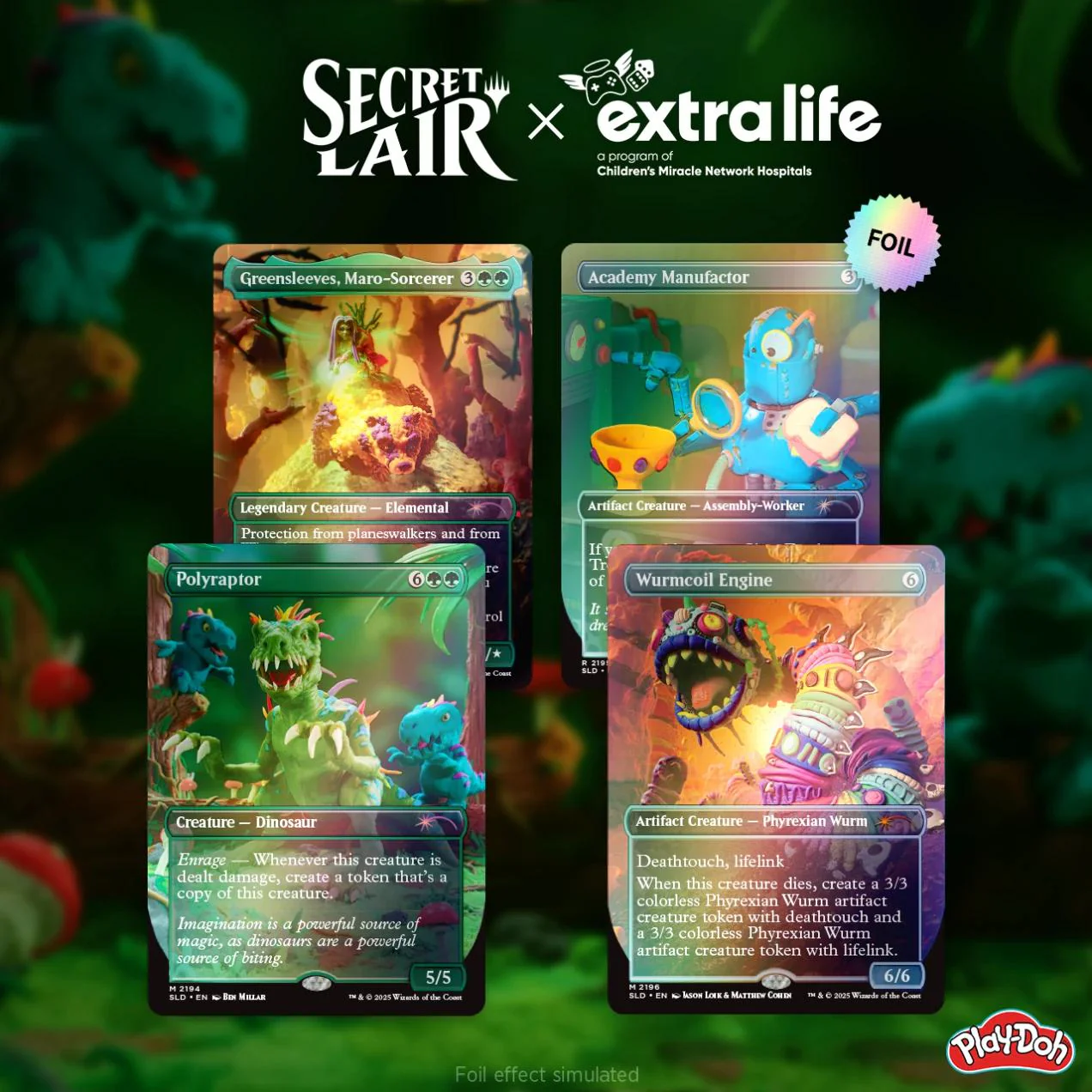 Secret Lair Drop Series - Secret Lair x Play-Doh: Squishful Thinking - Rainbow Foil Edition